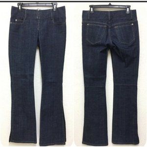 Alice + Olivia Women's Eye Hook Closure Jeans and Side Seam Eye Hook Closure